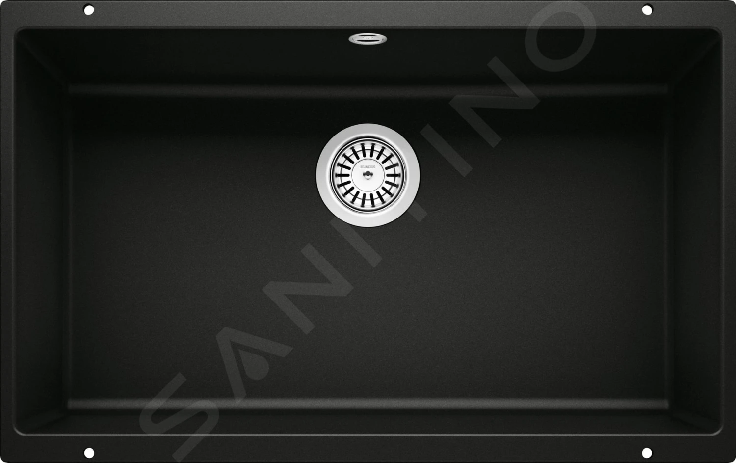 Blanco Rotan 700 - Fregadero De Silgranite, 730x460 Mm, Negro 526099 1 Blanco Rotan 700 - Fregadero De Silgranite, 730x460 Mm, Negro 526099