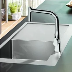 Hansgrohe Fregaderos - Fregadero Sobre Encimera S717-F450, Acero Inoxidable 43307800 -Cocina Tienda De Ventas 02e4e7ee207237c3ea046d40
