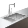 Hansgrohe Fregaderos - Conjunto De Fregadero Y Grifo C71-F655-04 Select, Cromo 43210000
