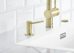 Blanco Accesorios - Dispensador De Detergente Torre, Oro Satinado 526700 -Cocina Tienda De Ventas 04d0e050d6496cfe9a0a7f58