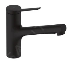 Hansgrohe Zesis M33 - Grifo De Fregadero 150, Con Ducha Extraíble, Negro Matee 74800670
