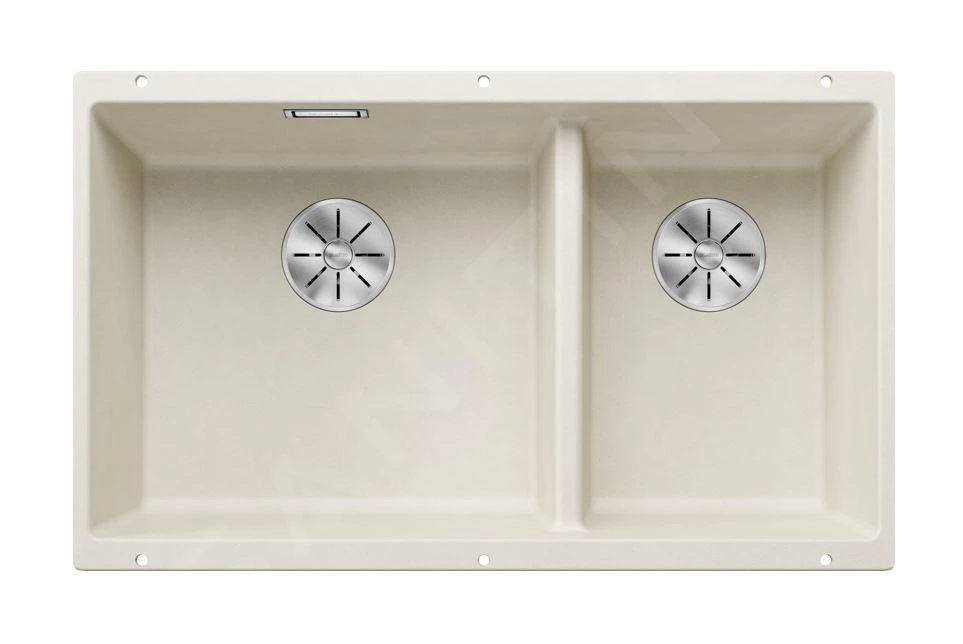 Blanco Subline 430/270 - Fregadero De Silgranite, 755x460 Mm, Seno A La Izquierda, InFino, Blanco Suave 527167 1 Blanco Subline 430/270 - Fregadero De Silgranite, 755x460 Mm, Seno A La Izquierda, InFino, Blanco Suave 527167