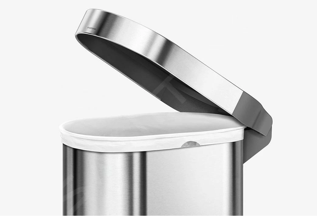 Simplehuman Cubos De Basura - Cubo De Basura Slim 45 L, Acero Inoxidable Cepillado CW2044 5 Simplehuman Cubos De Basura - Cubo De Basura Slim 45 L, Acero Inoxidable Cepillado CW2044 - Imagen 5
