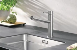 Blanco Ambis - Grifo De Fregadero, Acero Inoxidable Cepillado 523118 -Cocina Tienda De Ventas 0e6d93b8d93d9bcf10ee0a7b