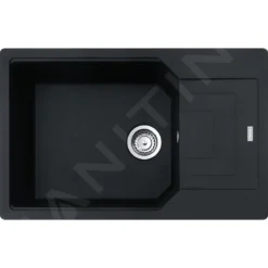 Franke Urban - Fregadero De Fragranite UBG 611-78 BB, 780x500 Mm, Negro Mate 114.0652.401