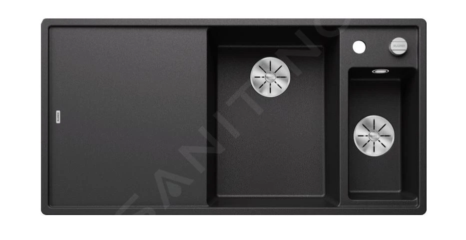 Blanco Axia III 6 - Fregadero De Silgranite, 1000x510 Mm, Con Control De Desagüe Y Accesorios, InFino, Antracita 523472 1 Blanco Axia III 6 - Fregadero De Silgranite, 1000x510 Mm, Con Control De Desagüe Y Accesorios, InFino, Antracita 523472