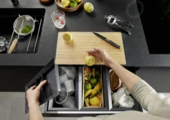 Blanco Flexon II - Cubo De Basura Extraíble Empotrado, Con Compartimientos Separados, Capacidad 45 L 526642 -Cocina Tienda De Ventas 128c6a159bdfac2102b2f8ab