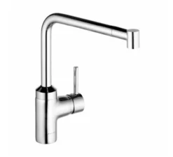 Kludi L-ine - Grifo Monomando De Fregadero Con Caño Extraíble, Cromo 428210577