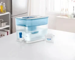 Brita Jarras De Filtrado - Dispensador De Agua Filtrada Flow Memo, Capacidad 8200 Ml, Azul 1039277 -Cocina Tienda De Ventas 15ac62e27b33630204e51459