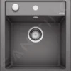 Blanco Dalago 45 - Fregadero De Silgranite, 465x510 Mm, Con Control De Desagüe, Roca Gris 518846