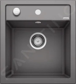 Blanco Dalago 45 - Fregadero De Silgranite, 465x510 Mm, Con Control De Desagüe, Roca Gris 518846