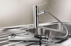 Blanco Alta S - Grifo De Fregadero Con Salida Extraíble, Cromo 515122 -Cocina Tienda De Ventas 192de296d60f86dc73bb46b0