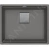 Franke Kubus 2 - Fregadero De Fragranite KNG 110-52, 560x460 Mm, Piedra Gris 125.0641.422