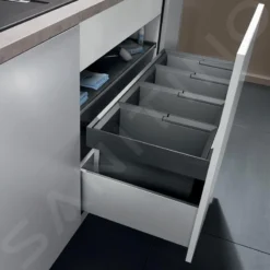 Blanco Flexon II - Cubo De Basura Extraíble, Con Compartimientos, Capacidad 73 L 521475 -Cocina Tienda De Ventas 1e5a0a16b3cb67145ad51611