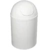 Aqualine Accesorios - Cubo De Basura Basculante 5l, Plástico Blanco 20309