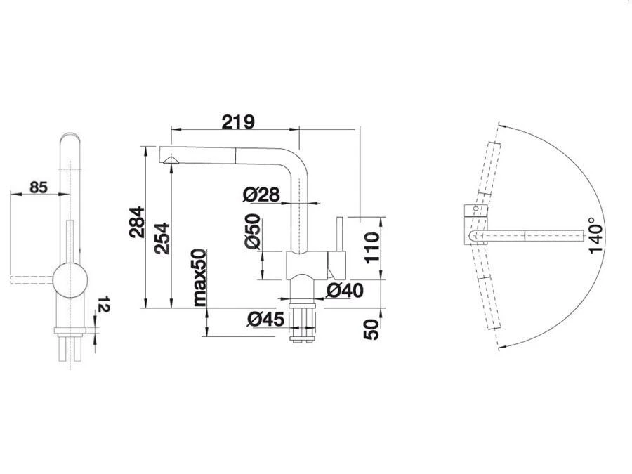 Blanco Linus S-F - Grifo De Fregadero Con Salida Extraíble, Plegable Bajo Ventana, Cromo 514023 2 Blanco Linus S-F - Grifo De Fregadero Con Salida Extraíble, Plegable Bajo Ventana, Cromo 514023 - Imagen 2