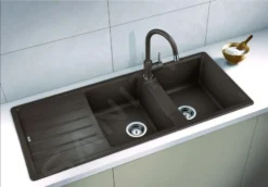 Blanco Legra 8 - Fregadero De Silgranite, 1160x500 Mm, Negro 526088 -Cocina Tienda De Ventas 23ad135047f65ec3617f190c