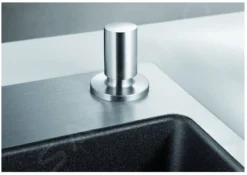 Blanco Accesorios - Botón De Control Excéntrico, Acero Inoxidable Cepillado 226540 -Cocina Tienda De Ventas 2b9225dfca9342d983316615