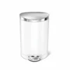 Simplehuman Cubos De Basura - Cubo De Basura 6 L, Blanco CW1835CB