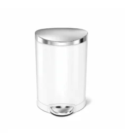 Simplehuman Cubos De Basura - Cubo De Basura 6 L, Blanco CW1835CB