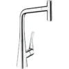 Hansgrohe Metris Select - Grifo Monomando De Fregadero 320 Con Caño Extraíble, Cromo 14884000