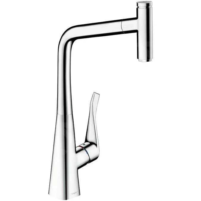 Hansgrohe Metris Select - Grifo Monomando De Fregadero 320 Con Caño Extraíble, Cromo 14884000 1 Hansgrohe Metris Select - Grifo Monomando De Fregadero 320 Con Caño Extraíble, Cromo 14884000