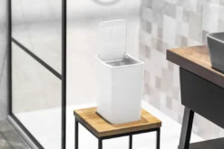 Aqualine Accesorios - Cubo De Basura Touch 8,5 L, Blanco TRN-183-06 -Cocina Tienda De Ventas 311e7c571afb4d1fc7299a07