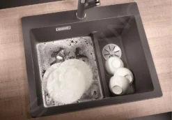 Blanco Pleon 6 Split - Fregadero De Silgranite, 615x510 Mm, Negro 525955 -Cocina Tienda De Ventas 323a204017f6c2f3b9f4df9a