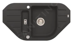 Alveus Niagara - Fregadero De Granito 900x500 Mm, Con Control De Desagüe, Twilight 1107864