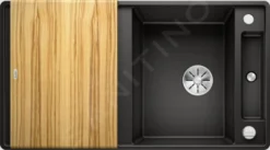 Blanco Axia III 5 - Fregadero De Silgranite, 905x500 Mm, Con Control De Desagüe Y Con Accesorios, Negro 525847 -Cocina Tienda De Ventas 372e0ed666a084ce1ed219cf