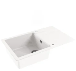 Alveus Cadit - Fregadero De Granito 860x500 Mm, Con Control De Desagüe, Arctic 1132027 -Cocina Tienda De Ventas 37a81245e6c46c7de82a8ef7