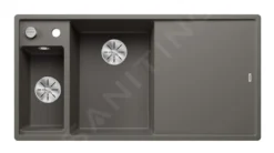 Blanco Axia III 6 - Fregadero De Silgranite, 1000x510 Mm, Con Control De Desagüe Y Accesorios, InFino, Gris 527227