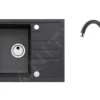 Alveus Conjuntos De Cocina - Conjunto De Fregadero Intermezzo 30 Y Grifo Tonia, Carbon SETA361