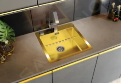 Alveus Pure Monarch - Fregadero 515x525 Mm, Gold 1106867 -Cocina Tienda De Ventas 3b30cc17ba688c18161577d4