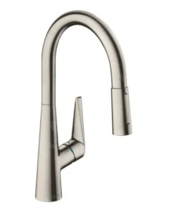Hansgrohe Talis M51 - Grifo De Fregadero M5116-H160 Con Ducha Extraíble, SBOX, Aspecto De Acero Inoxidable 73850800