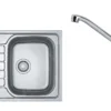 Franke Conjuntos De Cocina - Conjunto N76, Fregadero De Acero Inoxidable SKN 611-63 Y Grifo FB 250.031, Acero Inoxidable/cromo 101.0618.837