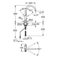 Grohe Blue Pure - Grifo De Fregadero Eurosmart Con Función De Filtrado, Cromo 31722000 -Cocina Tienda De Ventas 45c47ee84cb6da3a60817bdf