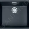Franke Sirius - Fregadero De Tectonite SID 110-50, 525x440 Mm, Negro 125.0363.789