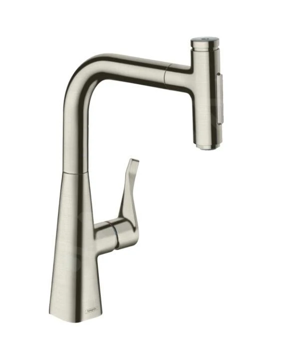 Hansgrohe M71 - Grifo De Fregadero Metris Select Con Ducha Extraíble, Aspecto De Acero Inoxidable 73822800 1 Hansgrohe M71 - Grifo De Fregadero Metris Select Con Ducha Extraíble, Aspecto De Acero Inoxidable 73822800