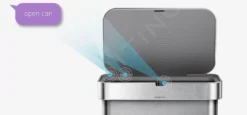 Simplehuman Cubos De Basura - Cubo De Basura Con Apertura Sin Contacto Con Sensor De Voz Y De Movimiento, 58 L, Acero Inoxidable Cepillado ST2031 -Cocina Tienda De Ventas 4bfc69374d7affa8686d7cee 1