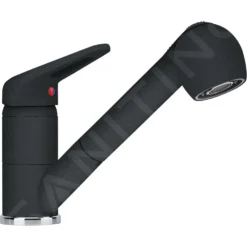 Franke Grifería - Grifo Monomando De Fregadero FC 9547.071, Con Ducha Extraíble, ónix 115.0470.675