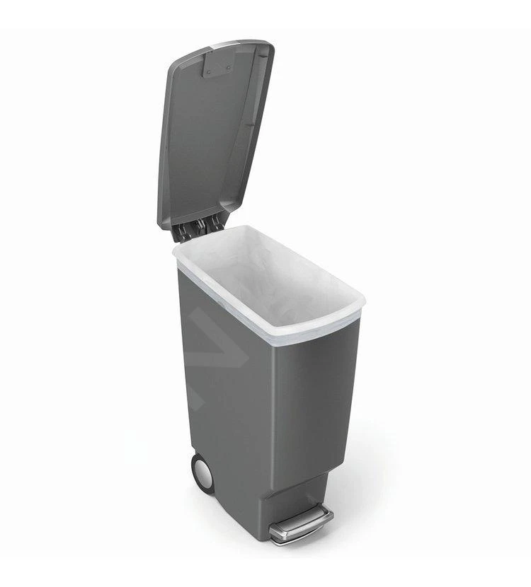 Simplehuman Cubos De Basura - Cubo De Basura Slim 40 L, Gris CW1363 4 Simplehuman Cubos De Basura - Cubo De Basura Slim 40 L, Gris CW1363 - Imagen 4