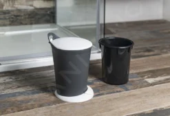 Aqualine Accesorios - Cubo De Basura Pedal 6 L, Antracita/blanco TRN-079-04 -Cocina Tienda De Ventas 55b913dd96014ebe06f885b1