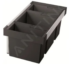 Blanco Flexon II - Cubo De Basura Extraíble, Con Compartimientos Separados, 65 L 525221