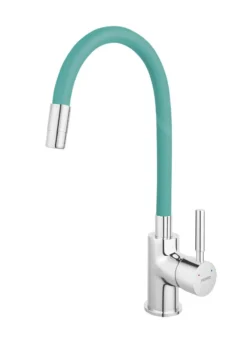 Novaservis Ferro - Grifo De Fregadero Con Brazo Flexible, Menta/cromo 70710,0M