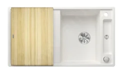 Blanco Axia III 5 - Fregadero De Silgranite, 915x510 Mm, Con Control De Desagüe Y Accesorios, InFino, Blanco 523209 -Cocina Tienda De Ventas 5db7bd47953767eb68154ede