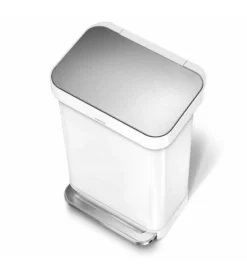 Simplehuman Cubos De Basura - Cubo De Basura Con Bolsillo Para Bolsas, 45 L, Blanco CW2027 10 Simplehuman Cubos De Basura - Cubo De Basura Con Bolsillo Para Bolsas, 45 L, Blanco CW2027 -Cocina Tienda De Ventas 639150d62563b85f9e19cfd3