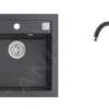 Alveus Conjuntos De Cocina - Conjunto De Fregadero Formic 20 Y Grifo Tonia, Carbon SETA425