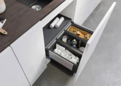 Blanco Select - Cubo De Basura Empotrado, Con Compartimento, 45 L 526204 -Cocina Tienda De Ventas 6471e355860f4f8c13b38e8f