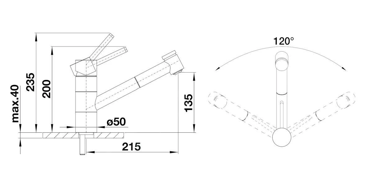 Blanco Tivo S - Grifo De Fregadero Con Ducha Extraíble, Blanco Suave/cromo 526977 2 Blanco Tivo S - Grifo De Fregadero Con Ducha Extraíble, Blanco Suave/cromo 526977 - Imagen 2